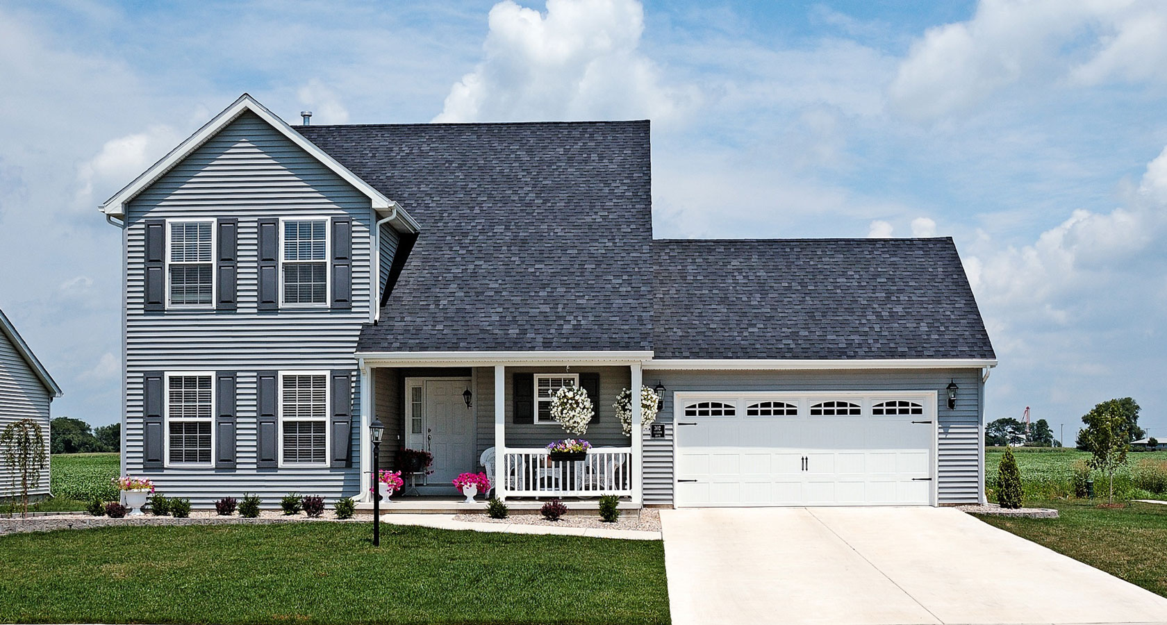 Stamped Carriage House Garage Door