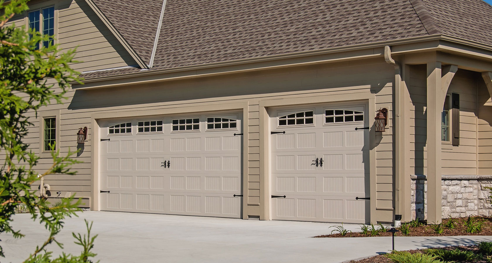 Stamped Carriage House Garage Door
