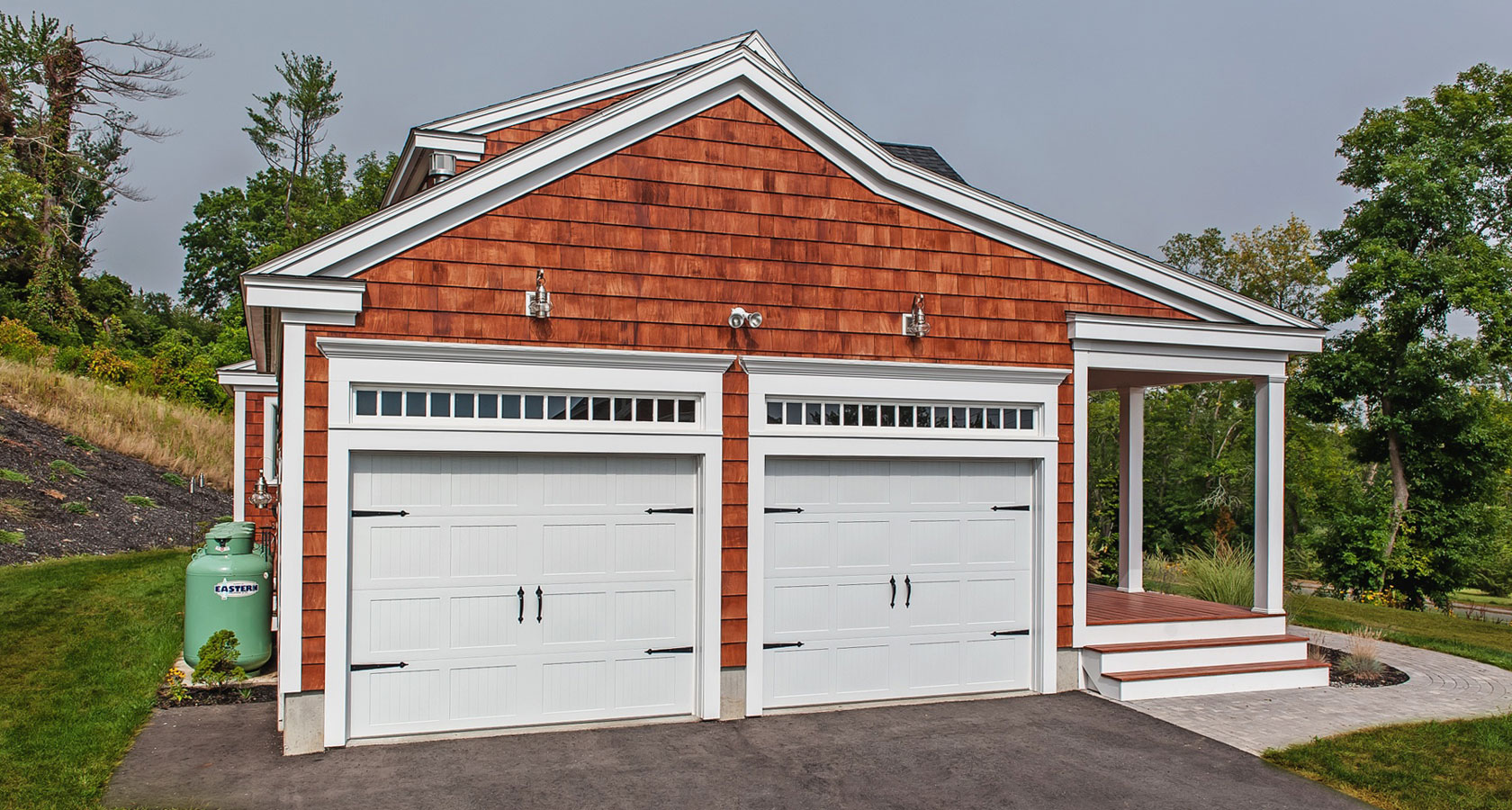 Stamped Carriage House Garage Door